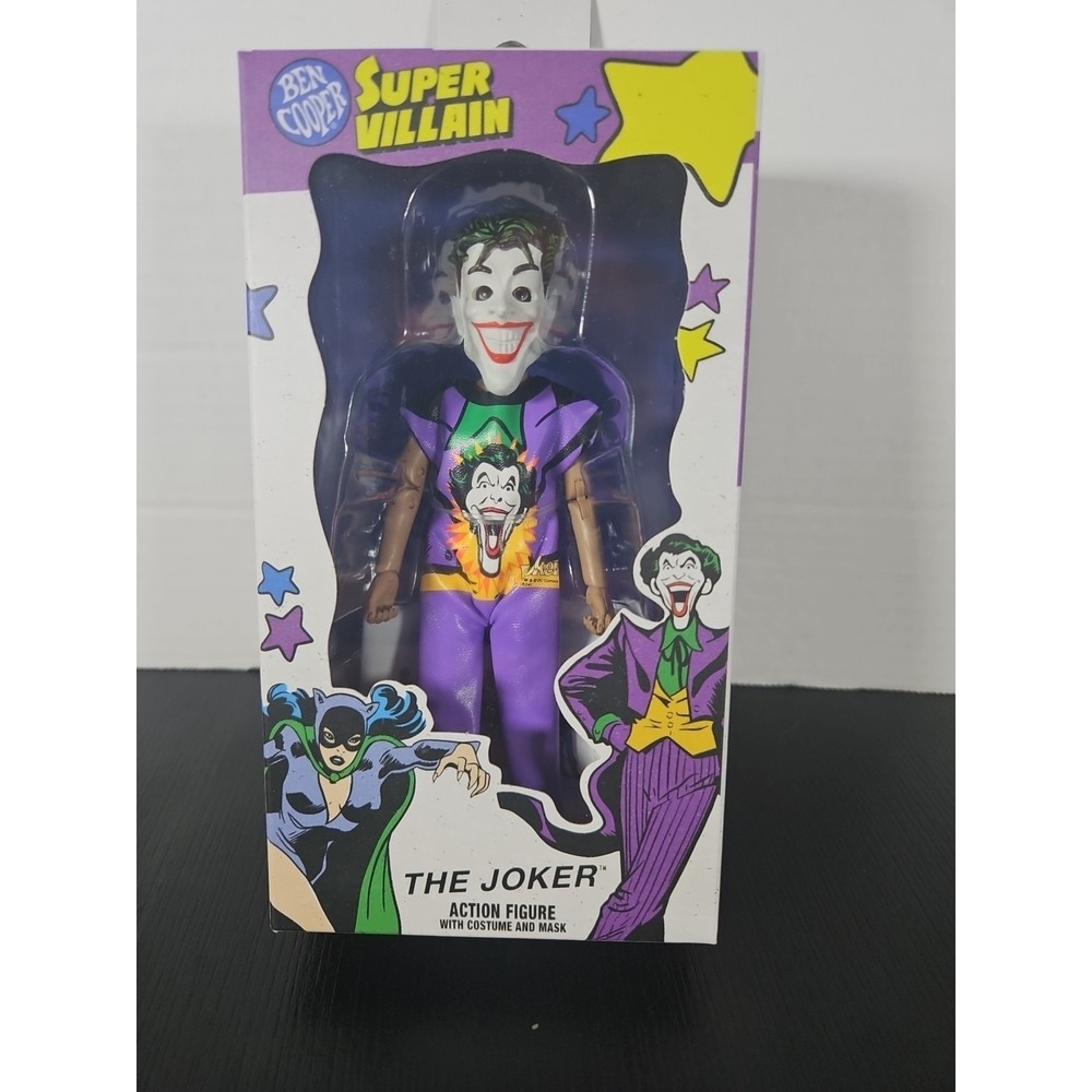 Ben Cooper  Super Villain Figure Joker With Costume, Mask, & Bag. 5.5" NEW